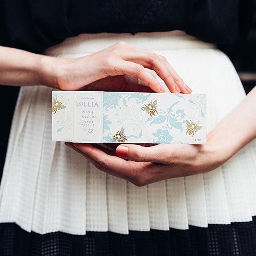 Vista 5 de LOLLIA Handcreme, 4 onzas de crema de manos perfumada Wish para mujeres, loción hidratante de manos para manos secas, manteca de karité y manteca