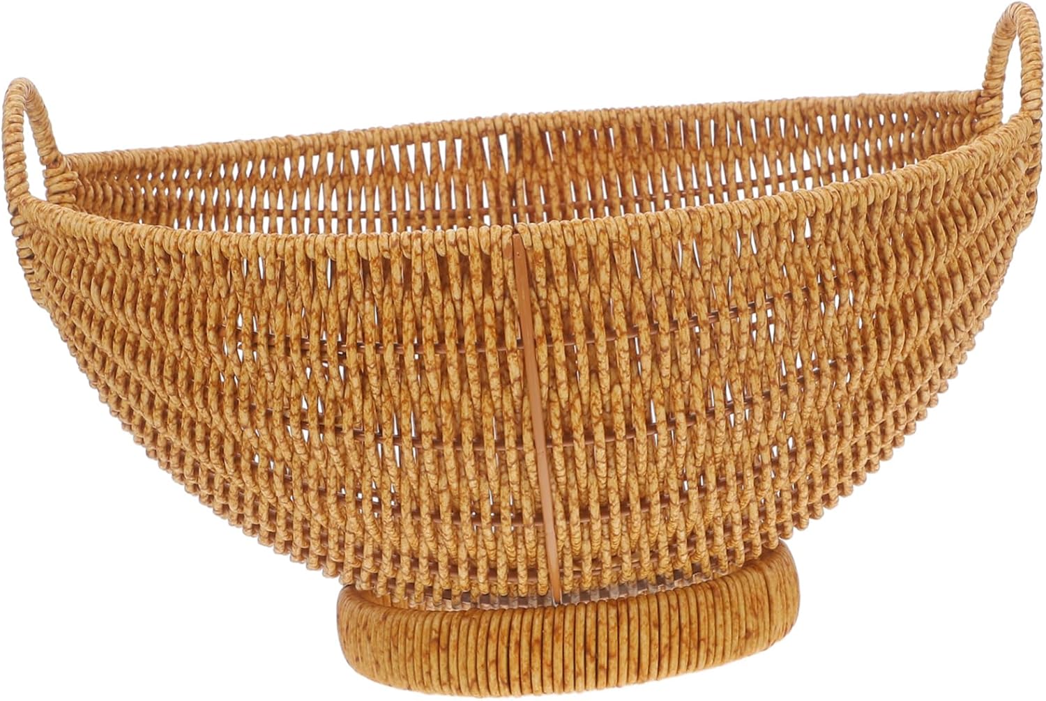 Cabilock Fruit Dish Organiser Container Basket Made of Straw Wicker