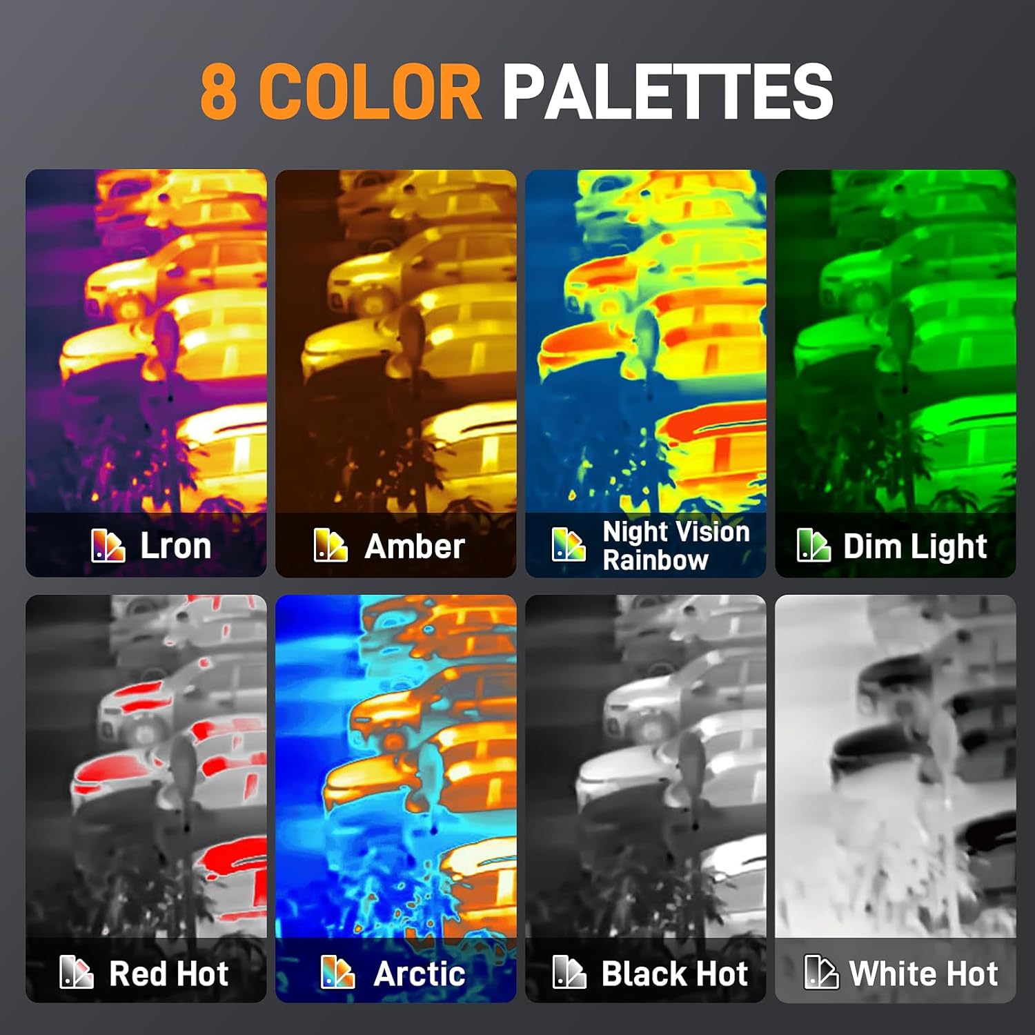 TESLONG TTS260 Thermal Imaging Monocular 256x192, IR Night Vision 25Hz,4X Digital Zoom, 8 Color Palettes, Hotspot Tracking, 32GB, USB-C FileTransfer for Hunting, Patrol, Search & Rescue