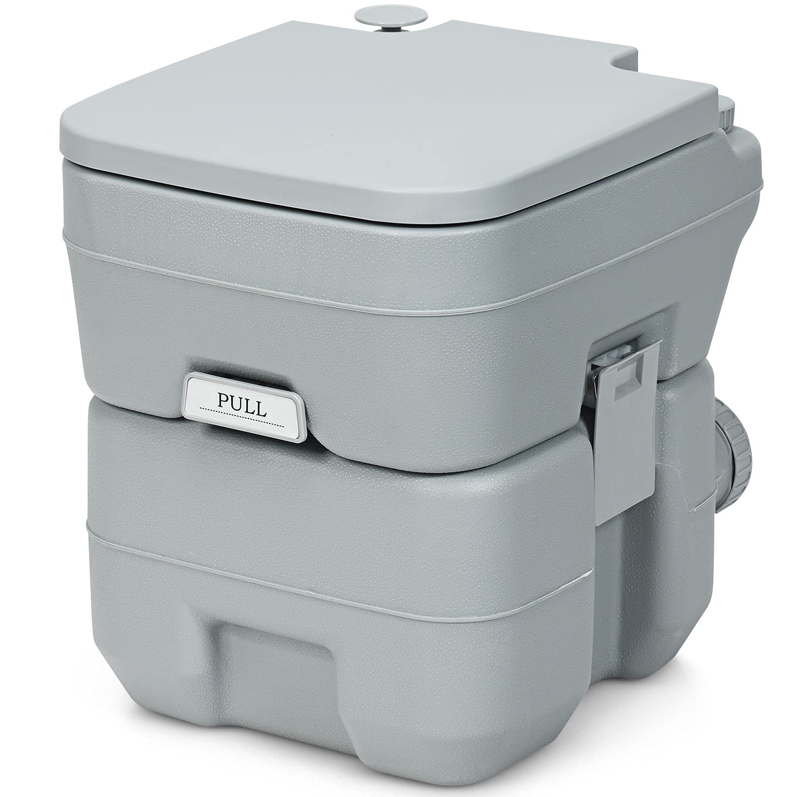 Toilette portable camping WC chimique 20L COSTWAY caravane et hôpital