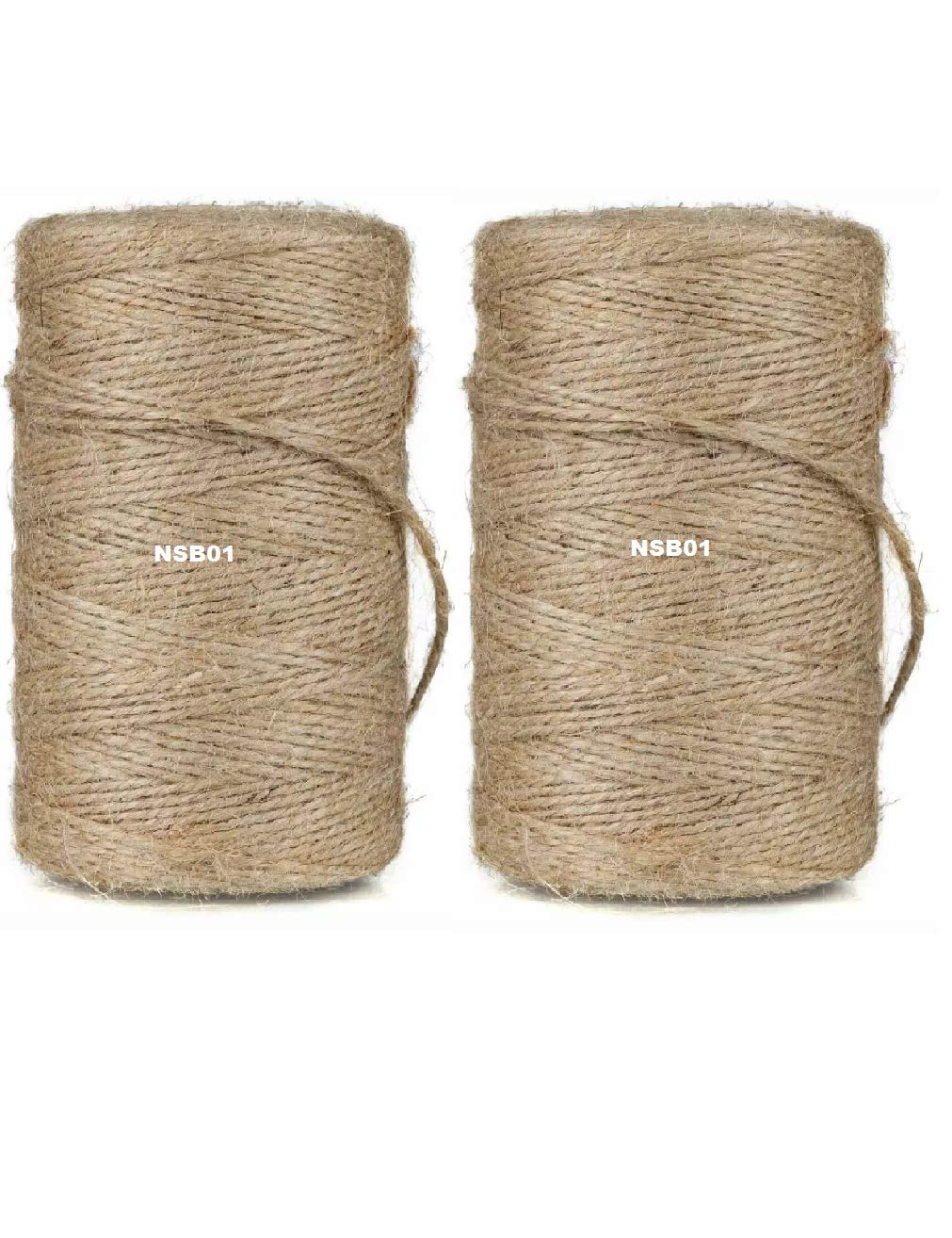 NSB01 Jute Twine 2 ply Strong 500 Meters Rope Jute Twine Spool Natural