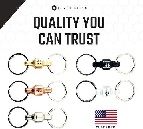 Miniatura 6 de Kappa - Llavero EDC de liberación rápida, seguro y elegante llavero desmontable