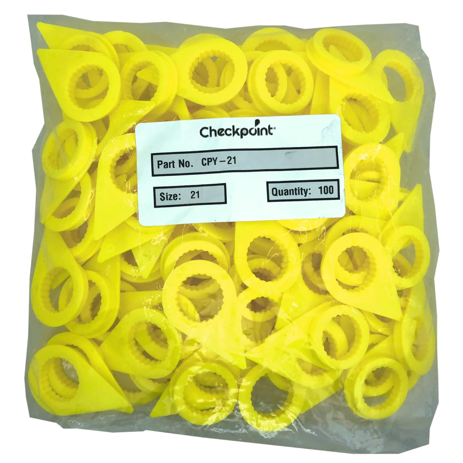 100 - Yellow 21 mm Loose Lug Nut Indicator Wheel Nut Check Indicators for Commercial Trucks