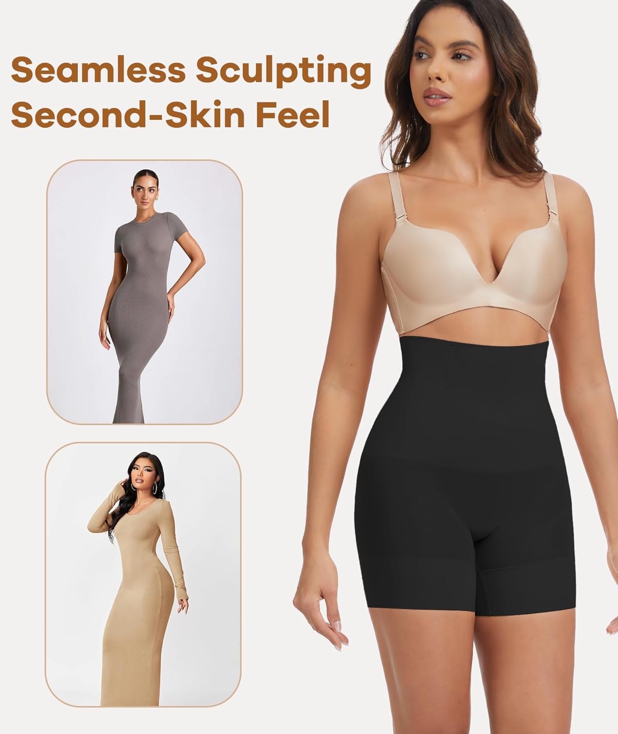 Tummy Control Shapewear for Women -Seamless High Waist Underwear,Faja Body Shaper Panties,Core Control Shorts - Image 8