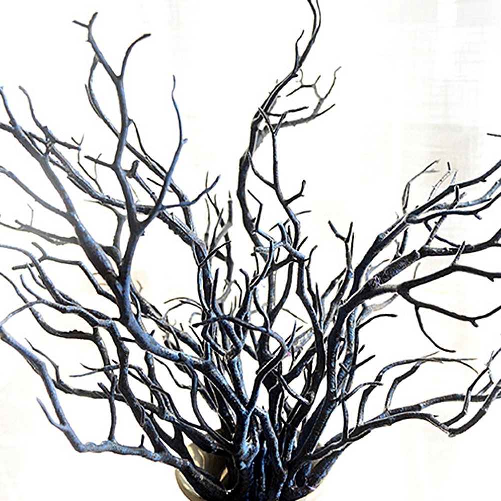Garneck Lot de 8 branches d'arbre séchées en plastique - Branches d'arbre artificielles - Décoration de vase - Petite décoration