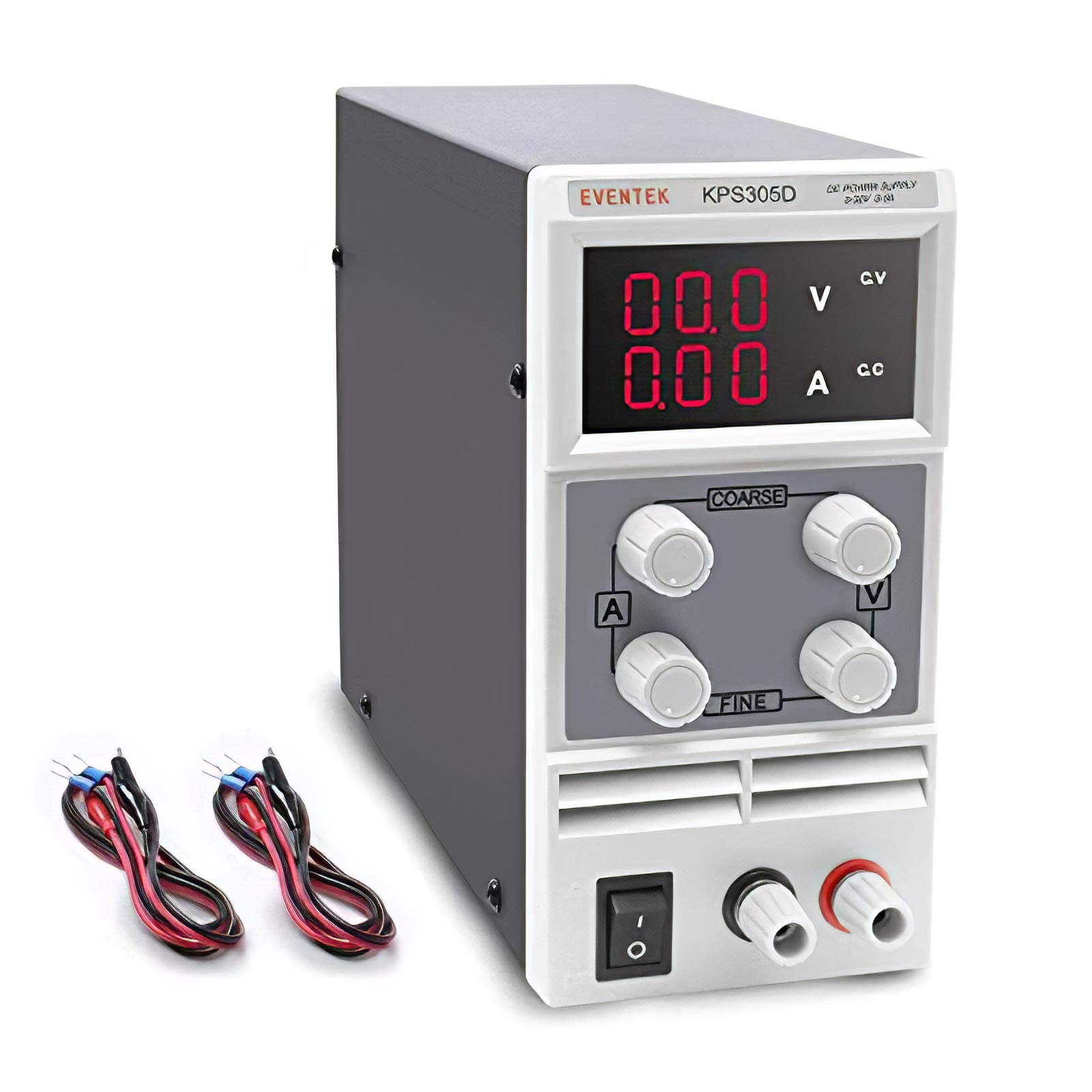 Bloc d'alimentation de Laboratoire eventek 0-30 V 0-5 A CC réglable stabilisé Affichage numérique Bloc d'alimentation de Laboratoire
