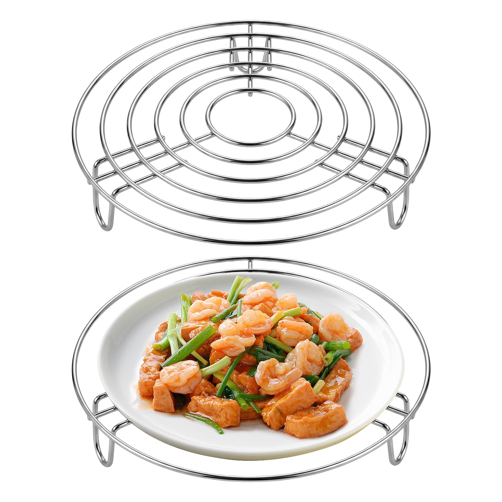 Soporte de Rejilla para Vapor 20cm Inoxidable Redondo