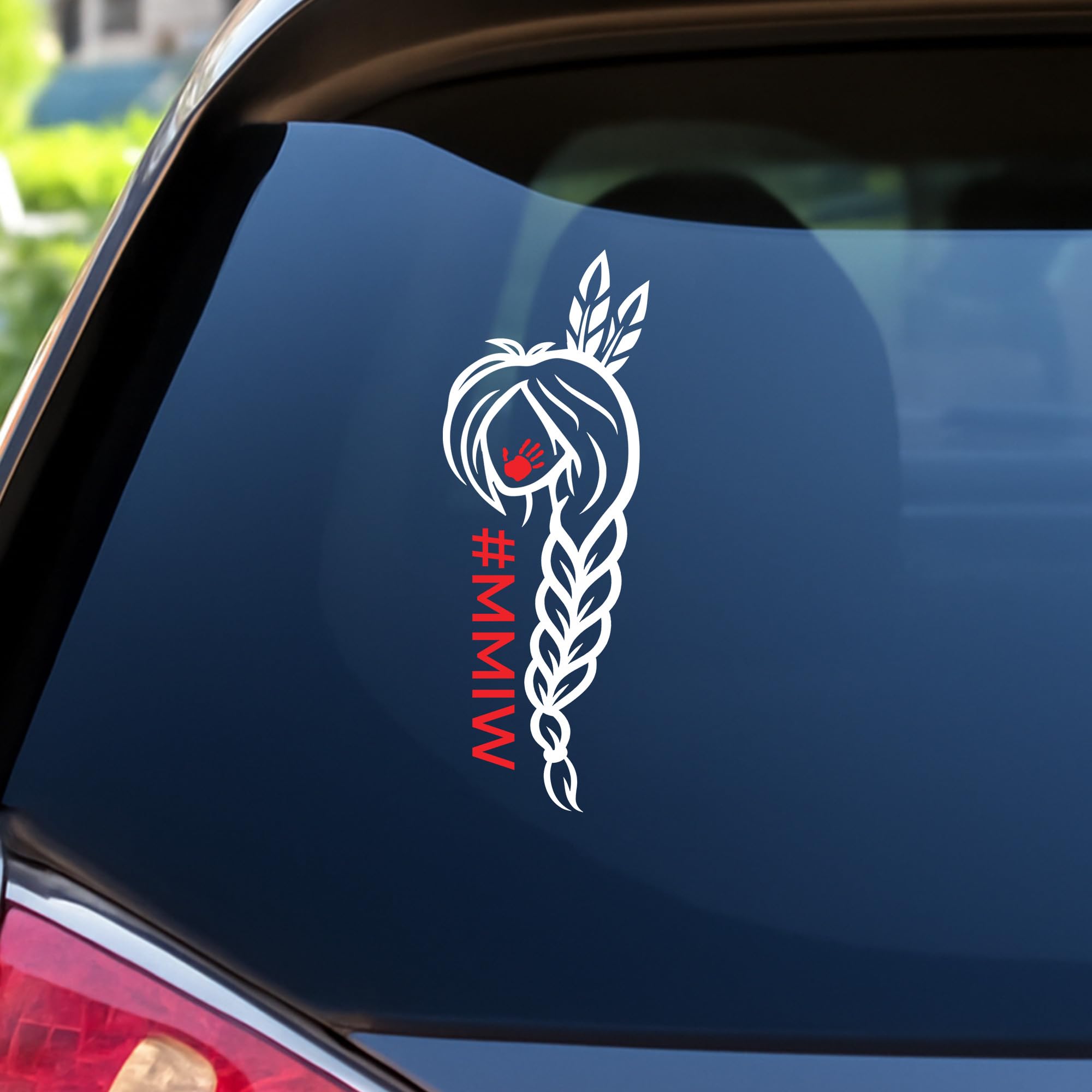 MMIW Car Decal – Missing & Murdered Indigenous Women Sticker, 4"x4" Native Sticker, Native American Decals for Cars, Laptop, Bumper & Window