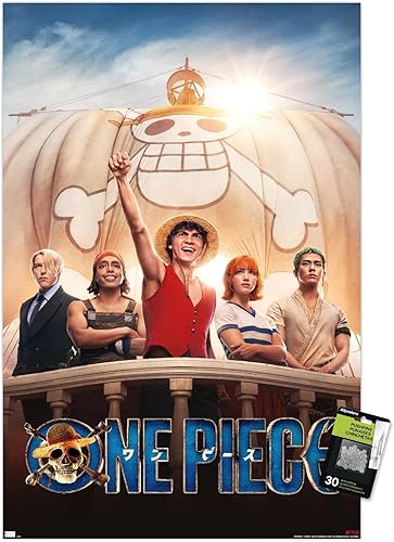 Miniatura 7 de Trends International Netflix One Piece - Póster de pared de una hoja, 14.72 x 22.37 pulgadas, paquete de póster premium y alfiler