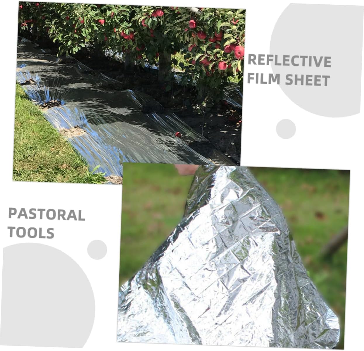 Reflective Garden Film for Plants Multi Purpose Insulation Sheet for Greenhouses Emergency Use Enhances Plant Growth Temperature Stability Reusable Outdoor Film