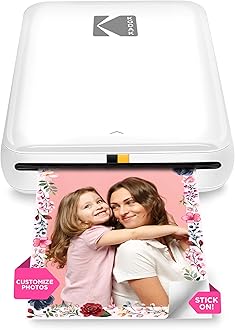 Step Instant Smartphone Photo Printer - Portable Mini Color Wireless Mobile Printer - Zink 2x3 Inch Sticky-Back Photos - Bluetooth Compatible with iOS & Android Devices - Fun Editing App - White