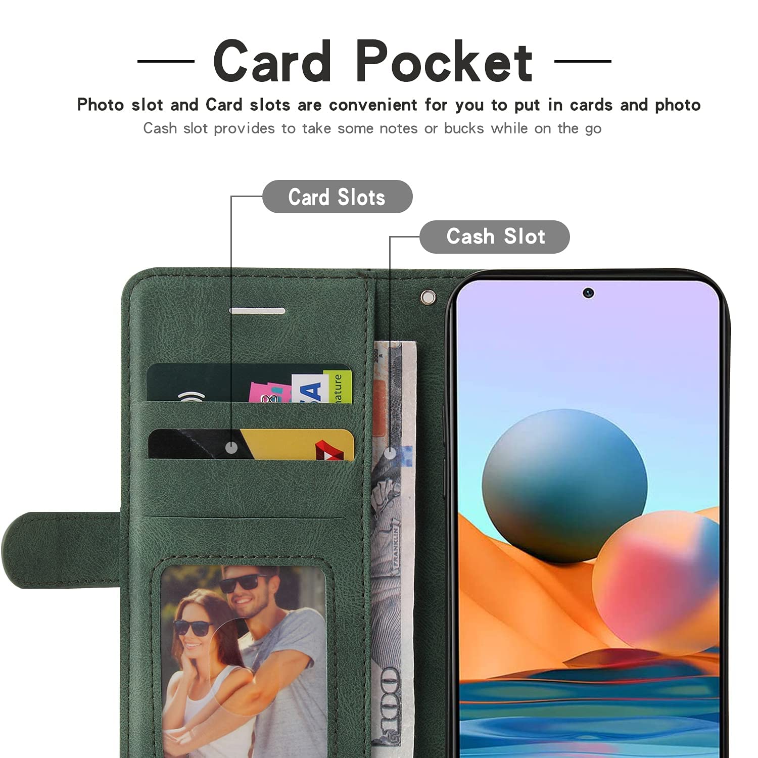Cover Libro In Pelle Per Vivo Y17s - Custodia Portafoglio Con 3 Slot Carte E Chiusura Magnetica, Marrone