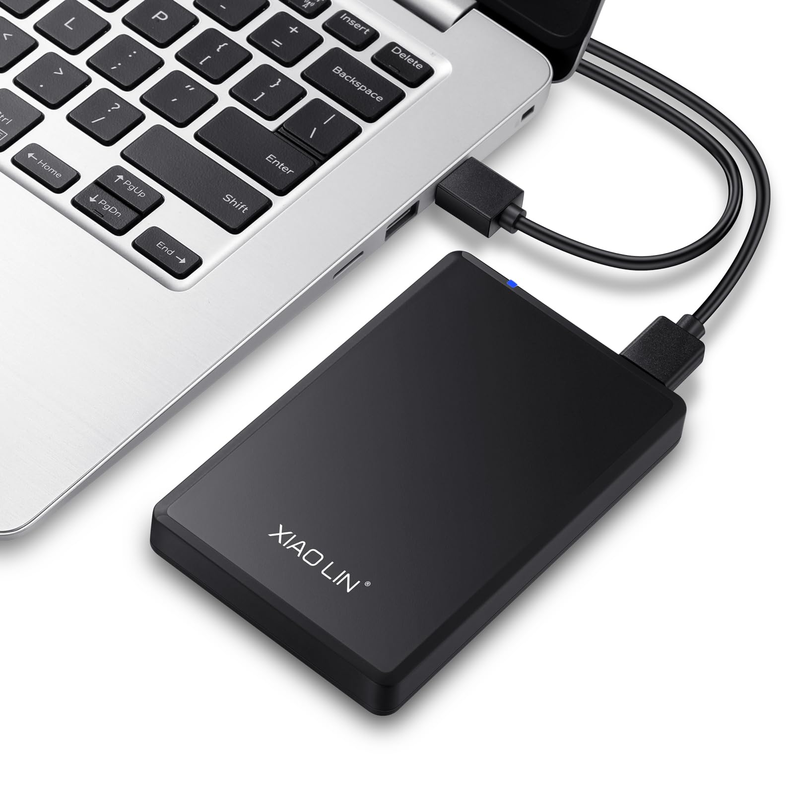 XIAO LIN Ultra Mince Disque Dur Externe Portable USB 3.0 de 2,5 Pouces Plug and Play Compatible avec PC, Mac, Ordinateur Portable, (500, GB)
