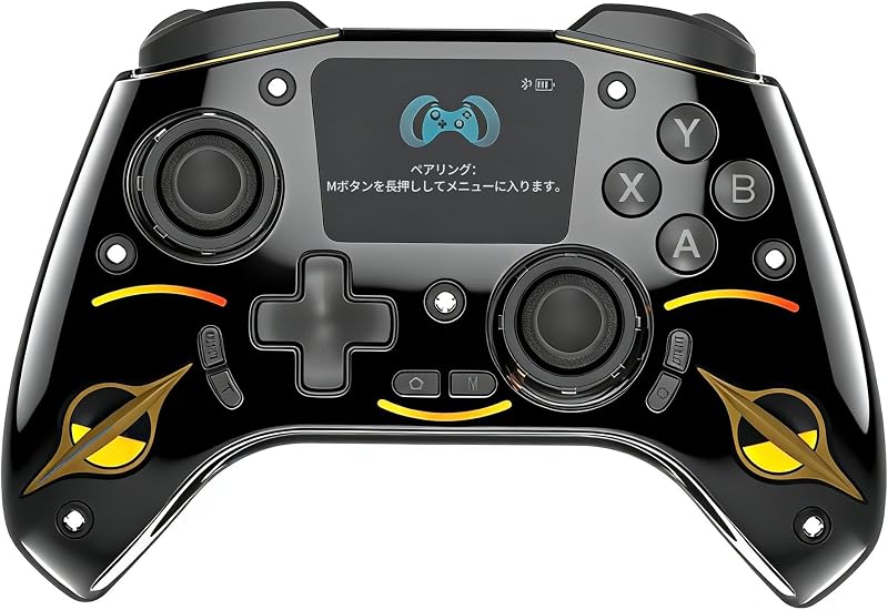 switch コントローラー プロコン switch プレステ4コントローラー 2段階引きホールトリガー TURBO連射機能 25時間連続使用 1200mAh大容量 Bluetooth無線/有線接続 2.4Gレシバー付き マクロ機能 背面ボタン付き モーションマッピング 6軸ジャイロセンサー 4階段HD振動 7色RGB マグネット式フェイスプレート 3.5mmヘッドホンジャック Switch/P4/PC/Xbox/TV/iOS/Android対応 日本語取扱説明書付き (ブラック&ホワイト) (レッド)