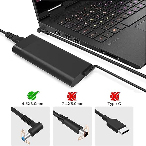 Miniatura 4 de Cargador adaptador de 150 W para HP ZBook Studio G3 G4 G5 G6 G7 G8 OMEN por HP Laptop 15 17 Pavilion Gaming 15 17 Zbook 15 G3 G4 G5 G6 Adaptador de