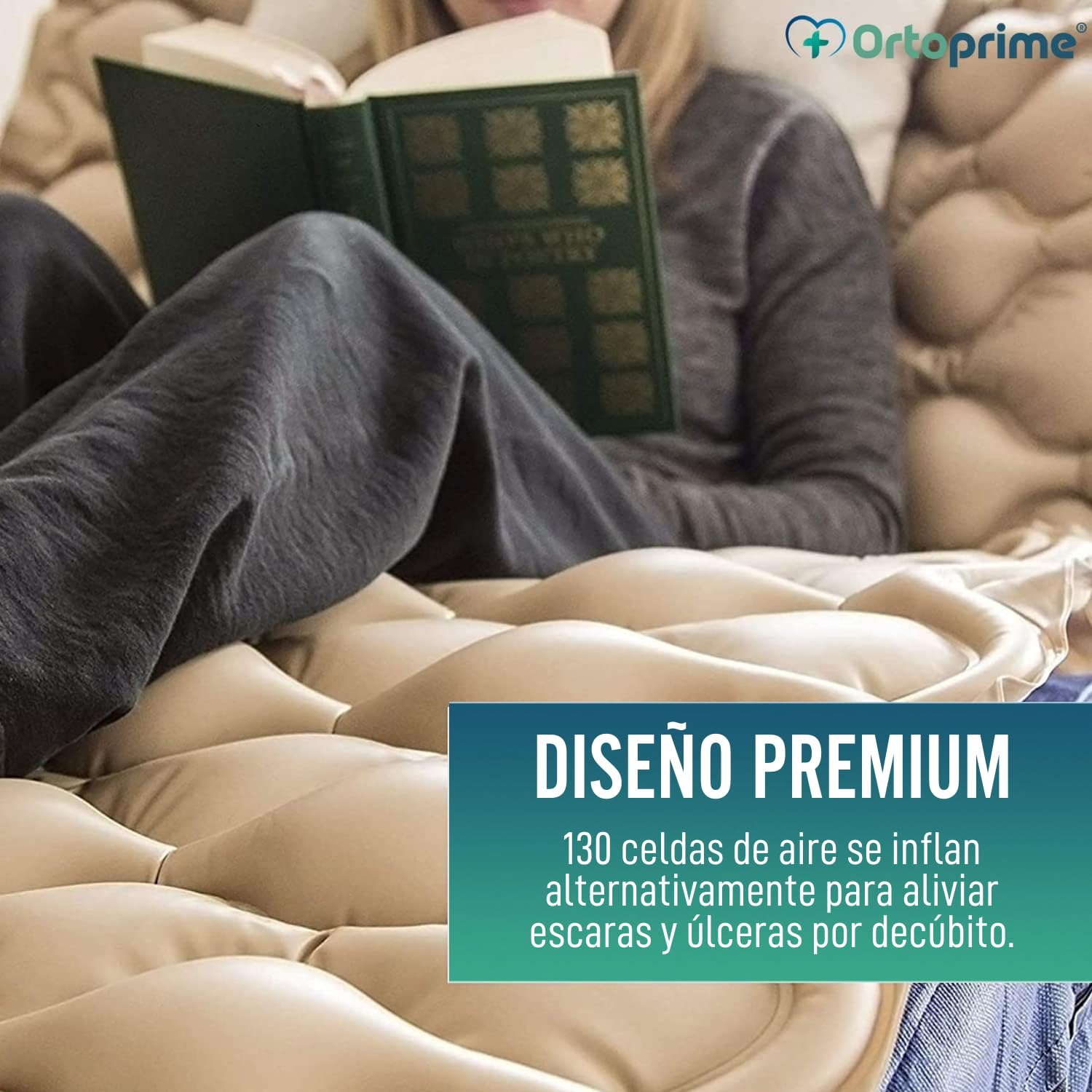 OrtoPrime Colchón Antiescaras Celdas Aire Alternante Repuesto SIN COMPRESOR Colchón antiescaras Hinchable - Colchon antiescaras 90x190-200 Cama articulada Colchones Antiescaras Ancianos Anti-ÚLCERAS