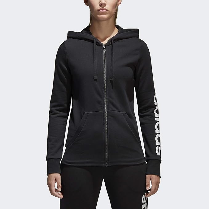 adidas Women's Linear Full-Zip Hoodie 
