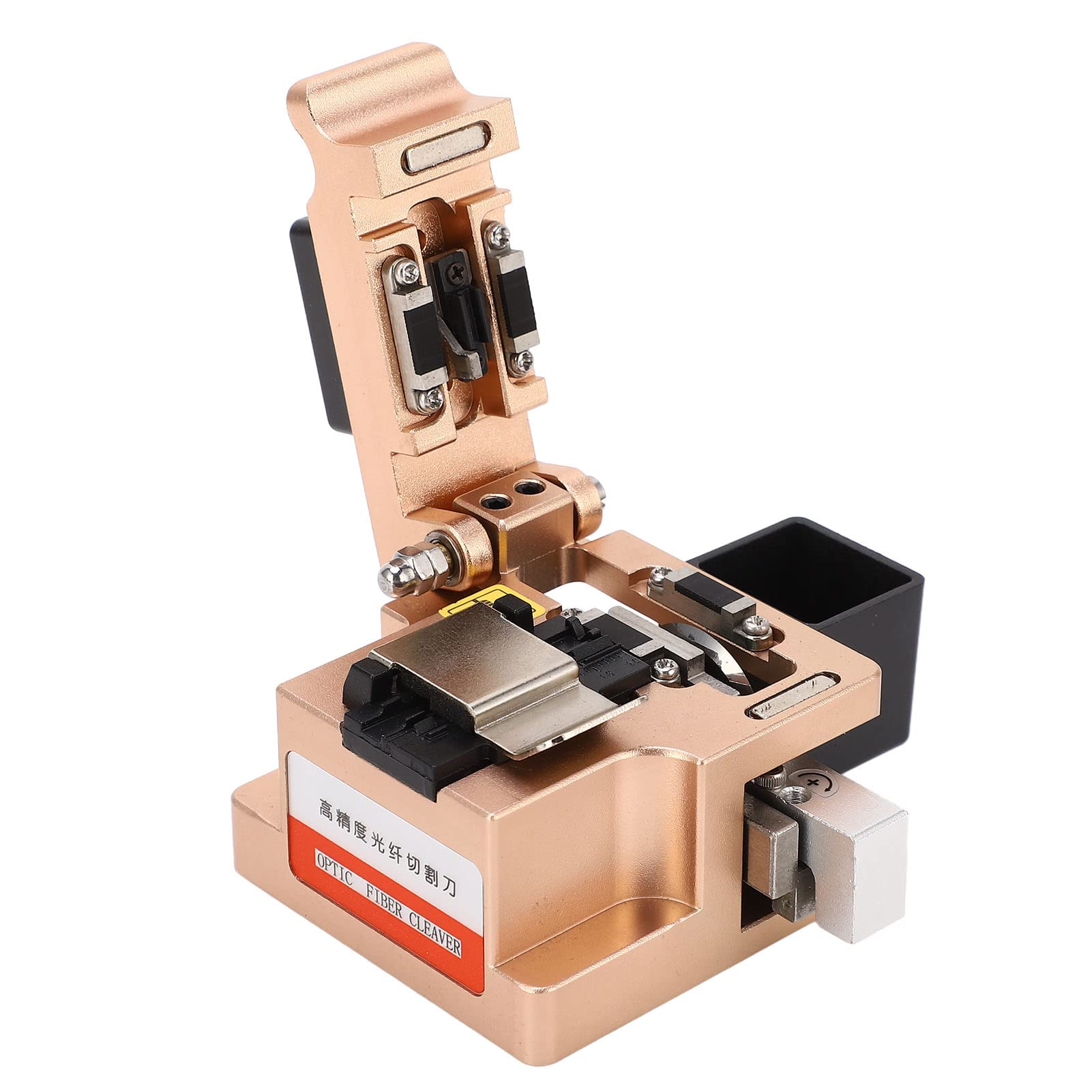Fiber Cleaver Herramienta de Corte Limpia y Precisa con Retorno Automático de Cuchilla para Profesionales de Fibra óptica Oro 3 en 1