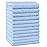 HOMEXCEL Baby Washcloths 12 Pack-Microfiber Coral Fleece Baby Bath Face Towel 7 x 9 Inch Extra Absorbent Soft Burp Cloth and Wash Cloths for Newborn-Infants and Toddlers-Gentle On Sensitive Skin,Blue
