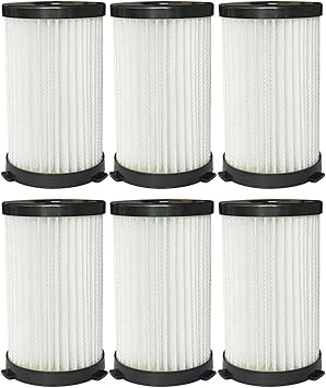 HEPA Filter ,Compatible for MooSoo, D600 D601 Corded Vacuum Cleaner Part Filter Replace The Purification Filter6pcs