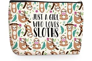 Cute Sloth Print Makeup - Sloth Gifts Cosmetic Travel Bag
