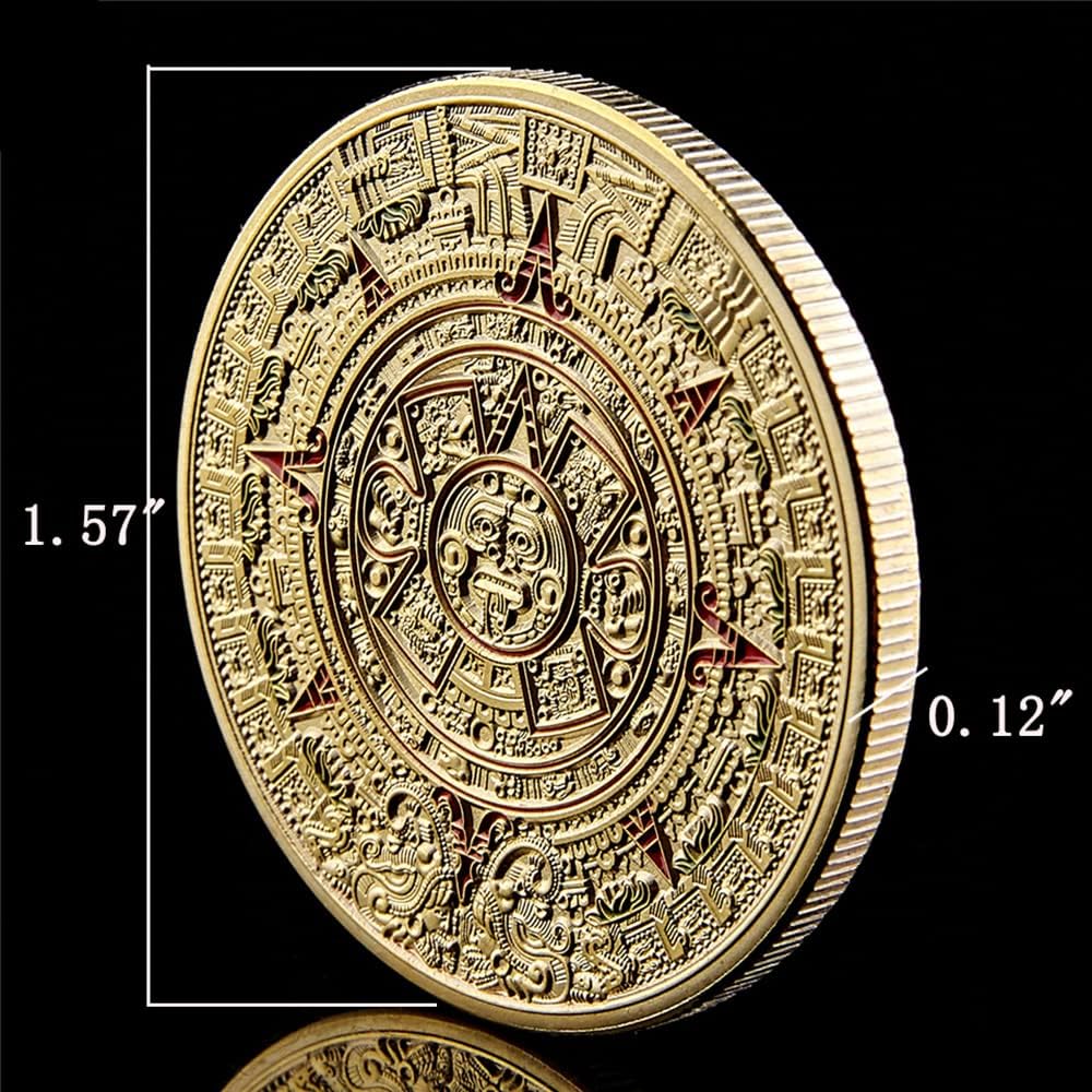 Mexico Mayan Aztec Calendar Challenge Coin Liberia | Ubuy