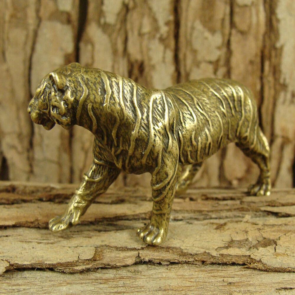 Figurines de tigre en laiton massif : idée cadeau déco symbolique et feng shui