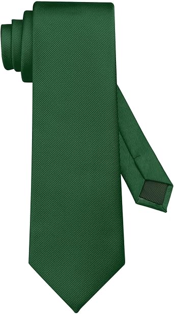 DecTwig Mens Ties Solid Color Formal Neckties 3.15" 8CM Black Ties For Men