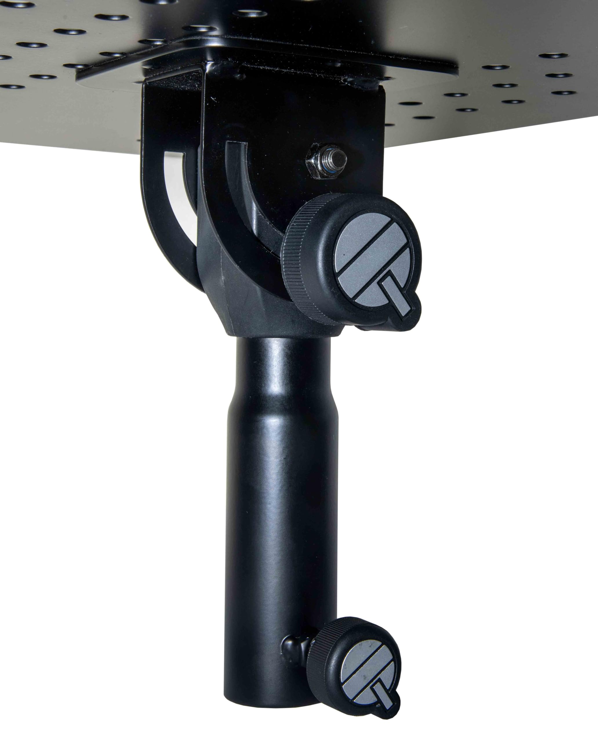 QUIK LOK | TOP003 Ripiano Multifunzione su Stativo per Tastiera; Universale; Regolabile; Portata 15 kg; Ideale per Laptop e Mixer; Acciaio Verniciato