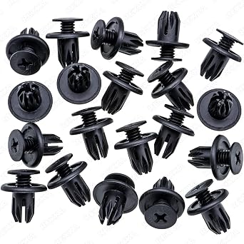 Rexka 20pcs Bumper Cover Fender Liner Retainer Clips Fastener for Honda Acura BMW Mini Cooper Countryman Cooper Paceman 07130702966 91503-SP0-003 Civic Odyssey Accord CR-V
