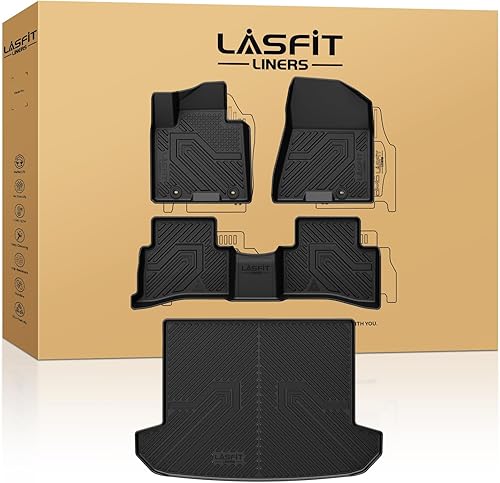 Miniatura 49 de LASFIT Alfombrillas para automóvil, para todo tipo de clima, elastómero termoplástico personalizable, fácil de limpiar, resistente, no se doblan