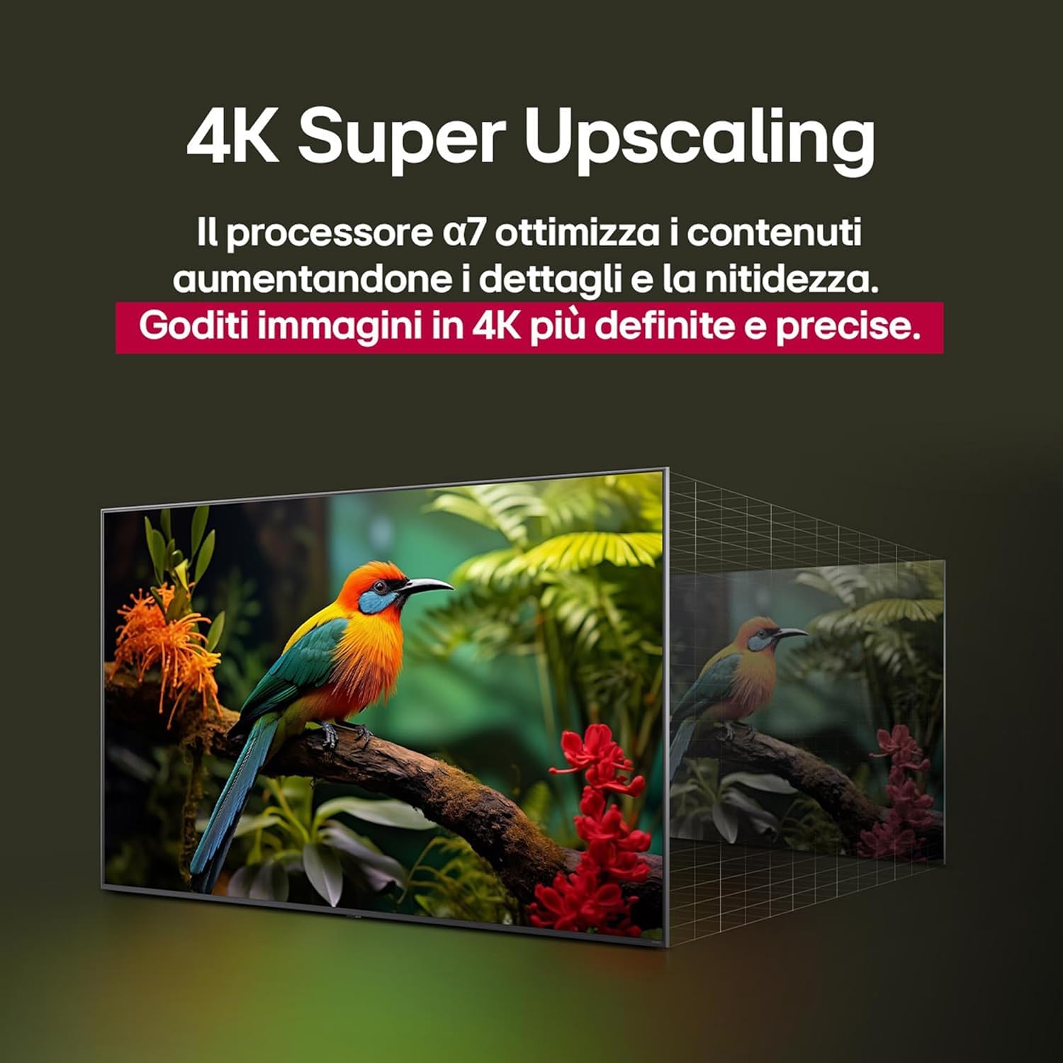 LG QNED AI QNED84 TV 75 pollici, Smart TV 4K, Processore α7 Gen8, Dynamic QNED Color, Design Ultra Slim, webOS con AI e telecomando puntatore AI, Gaming con VRR 4K@60Hz, 75QNED84A6C 2025