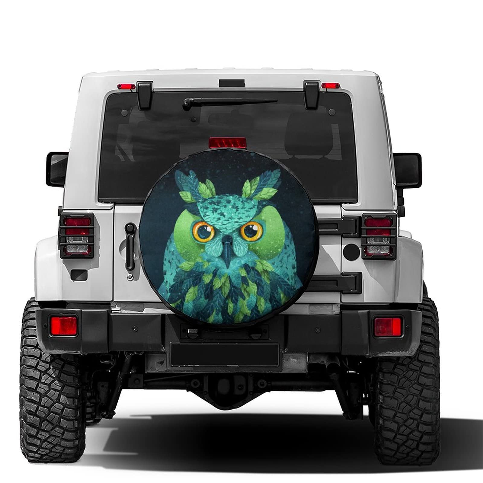 Foruidea Golden Heart Butterflies Spare Tire Cover Waterproof Dust-Proof UV Sun Wheel Tire Cover Fit for Jeep, Trailer, RV, SUV and Many Vehicle, 14 inches for diameter 23 inches -27 inches