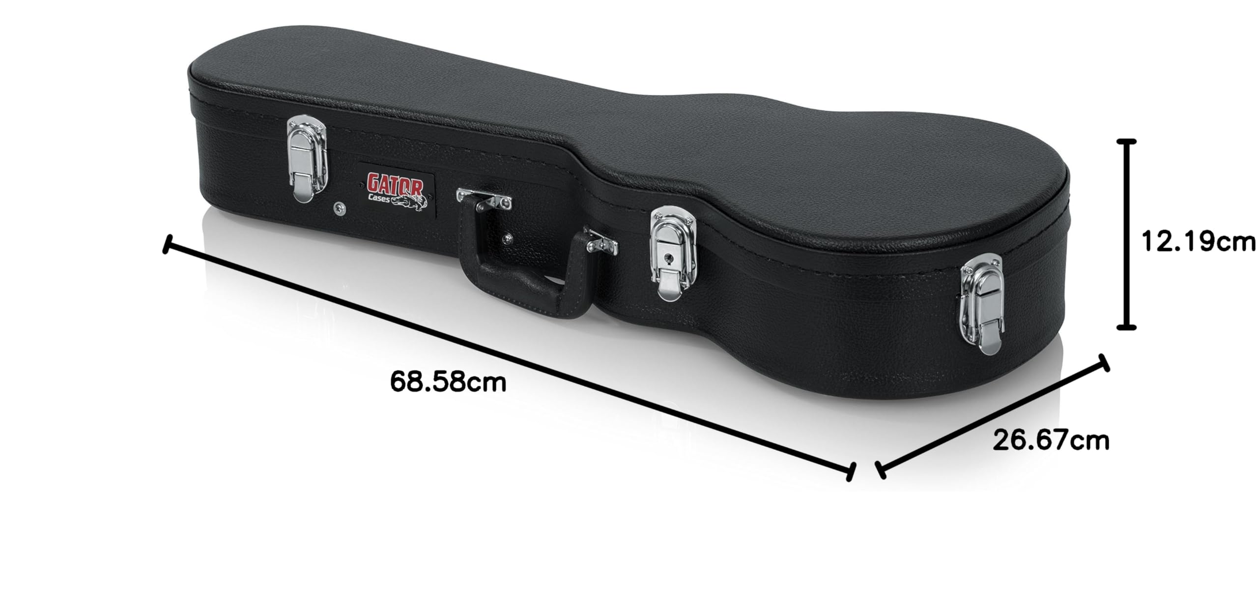 Gator Cases Estuche Deluxe de Madera Dura para Ukeleles Estilo Concierto; (GWE-UKE-con)