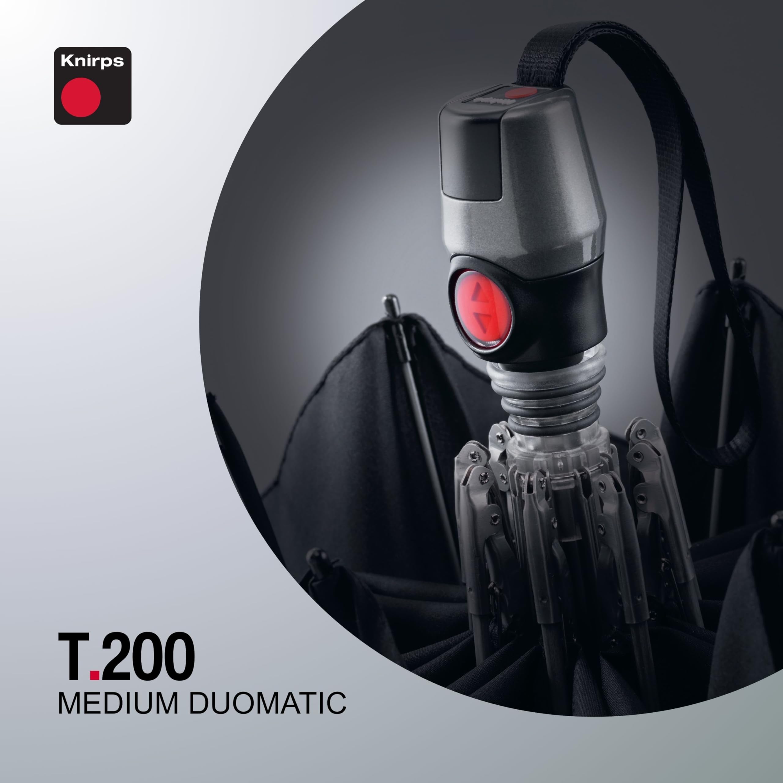 Knirps Regenschirm T.200 Medium Duomatic With UV Protection Botany Oliv dunkelgrün