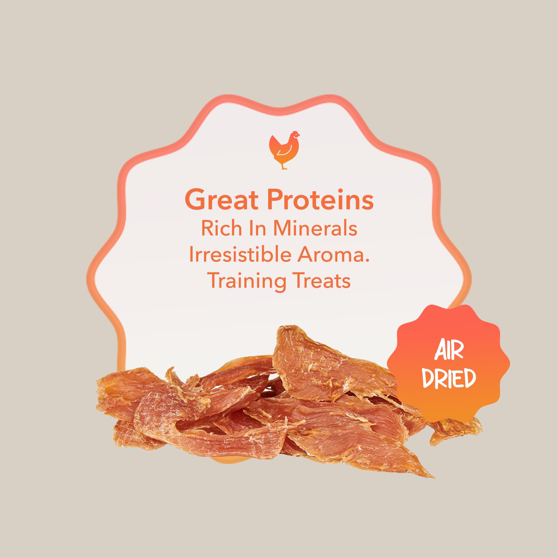Rawr4Dogs | Zoomy Treats | Classic Chicken Jerky | 50gms | Training Treats | Suitable for All Ages 1