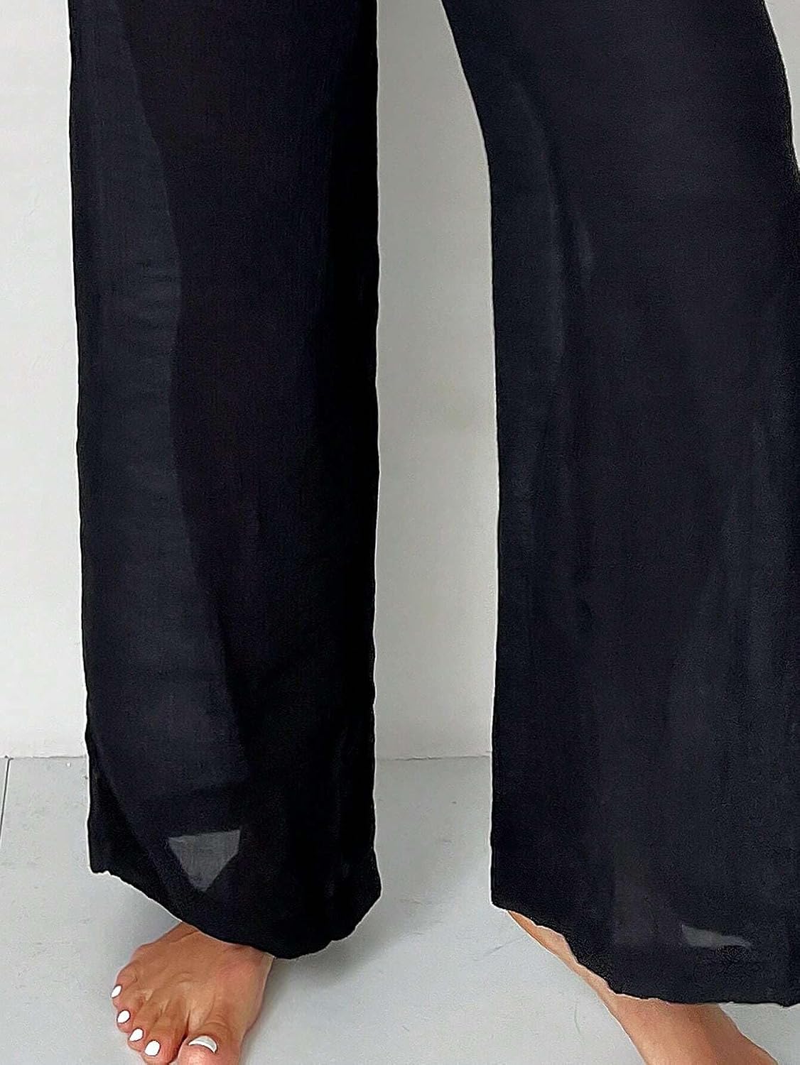 swimsuit coverup for women Summer Beach Solid Mesh Cover Up Pants