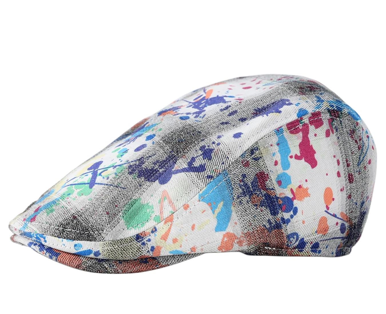 Cotton Newsboy Cap,Breathable Ivy Gatsby Cabbie Beret Hat for Men's Women Driving Hunting Golf
