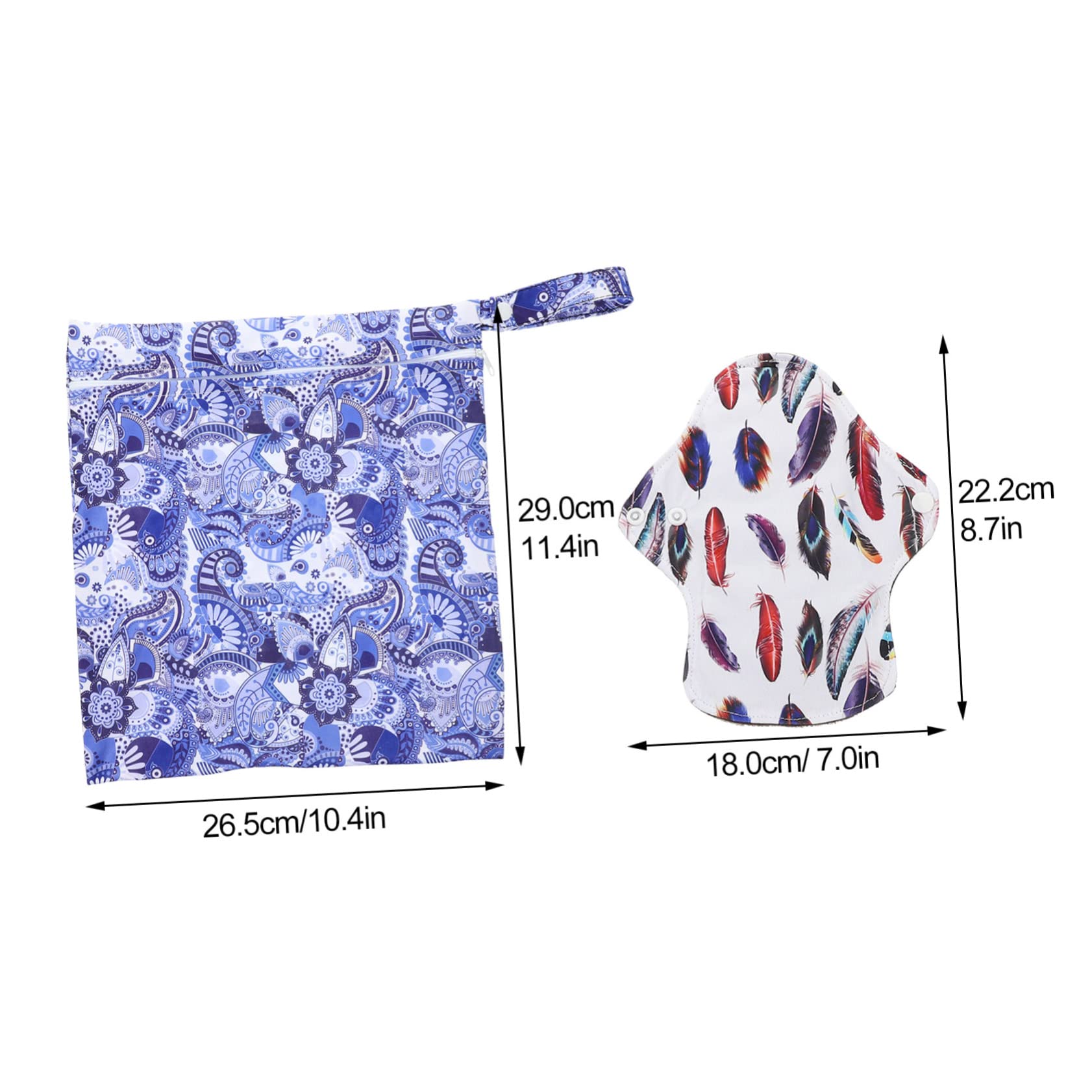 Healeved 3sätze Waschbare Menstruationsunterlagen Atmungsaktive Und Bequeme Damen Hygiene-pads Wiederverwendbare Slipeinlagen Für Reisen Alltag Und Outdoor-aktivitäten Hochabsorbierend