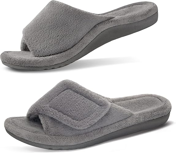 GRITHEIM Women's Orthotic Arch Support Slippers Fuzzy