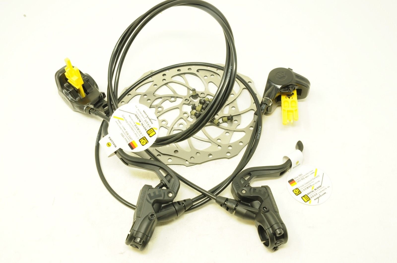 Magura Mt2 Hydraulic Disc Brake Set 160mm Storm Rotors Post