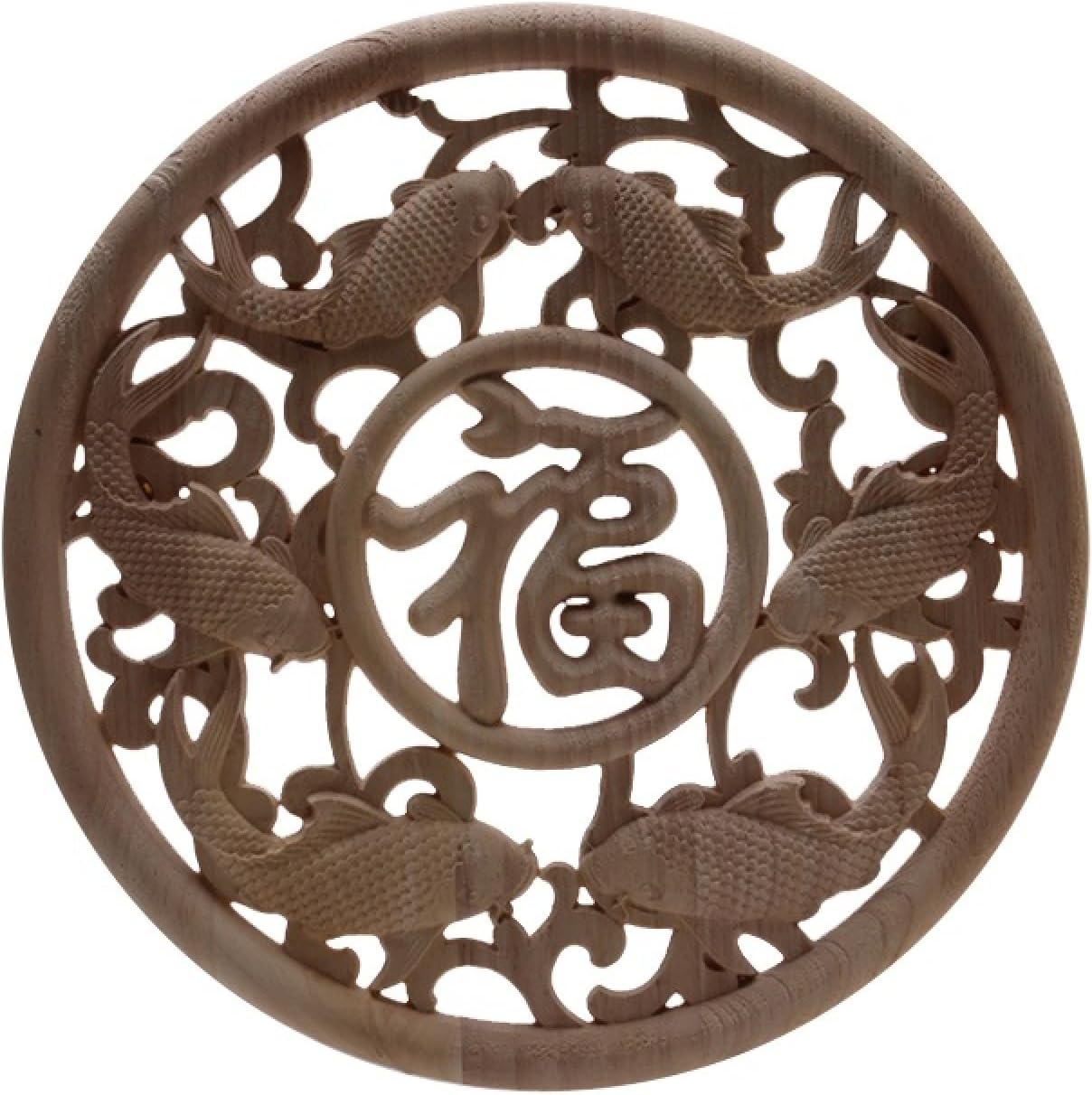 Wooden Cabinet Decoration Wood Decal Onlay Wood Craft Applique Mouldings Unpainted Large Wooden Furniture Walls Doors Corner 40 * 40Cm