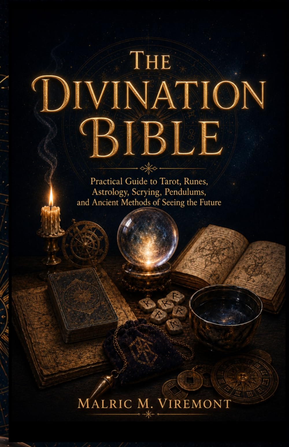 THE DIVINATION BIBLE: Practical Guide to Tarot, Runes, Astrology, Scrying, Pendulums, and Ancient Methods of Seeing the Future