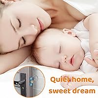 Vista 4 de Tope de puerta más fuerte (6 unidades, 1.97 pulgadas), protector de pared de goma transparente, autoadhesivo, pomo de pared, protector