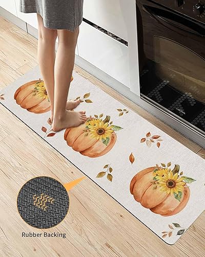 Miniatura 4 de Tapete de baño de arpillera con calabaza para bañera, antideslizante, de secado rápido y absorbente, tierra de diatomeas, fregadero, dormitorio,