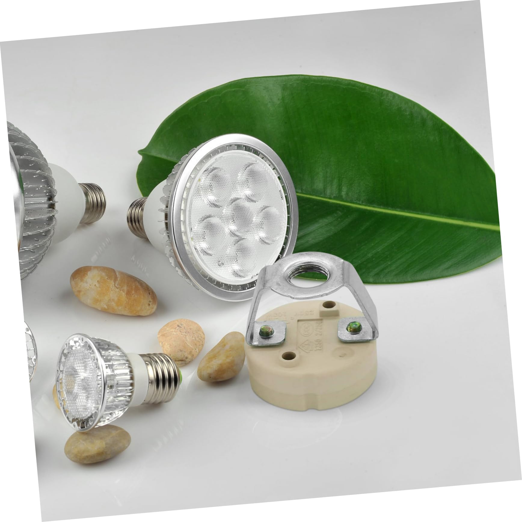 Lampenkopf Ersatzhalterung 20 Stück Eisen 9mm Silber für Reparatur