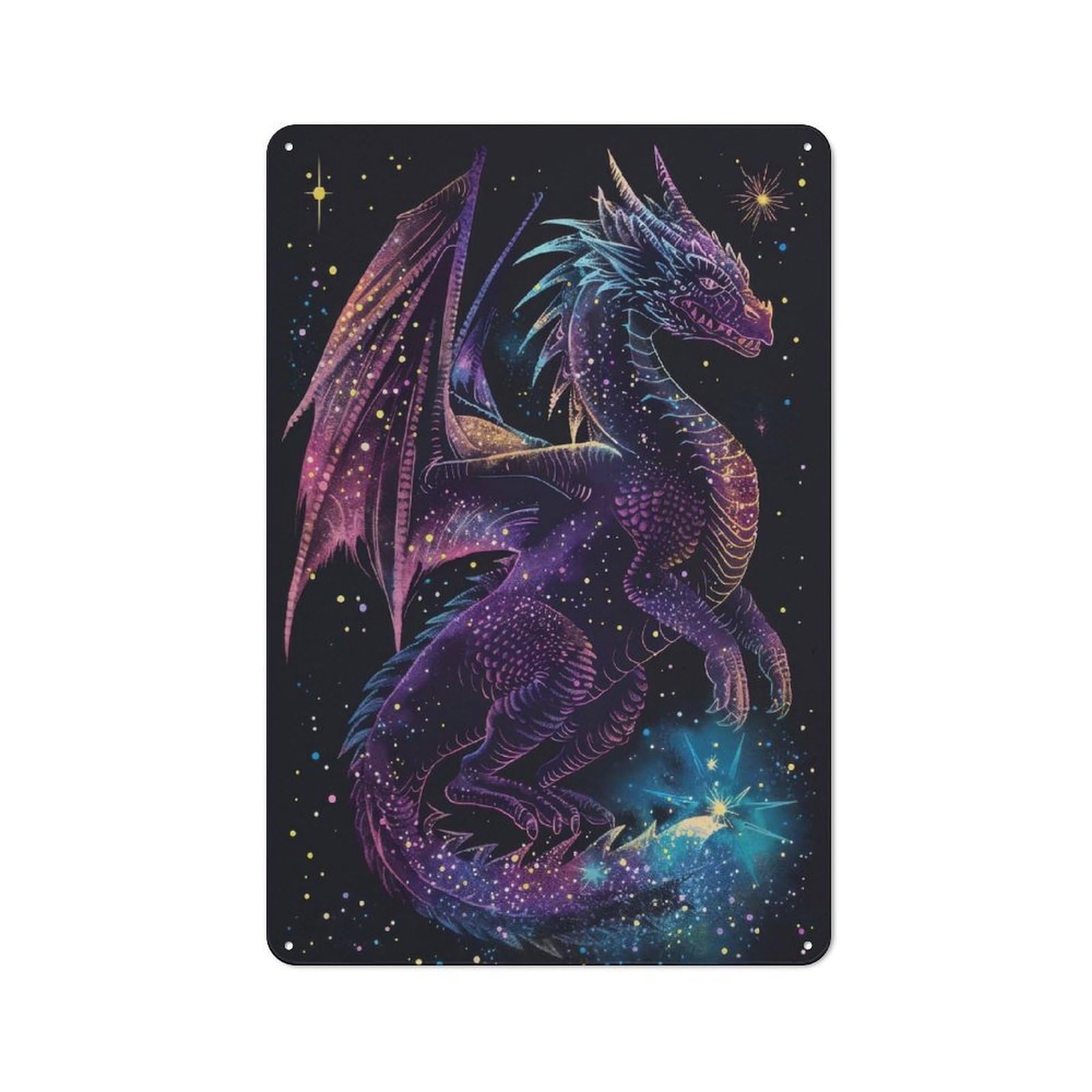 Junmoney Legendary Creature 30X20cm Retro Metal Sign With For Home Office Or Studio, Suited To Wall Displays In Home Offices And Studios