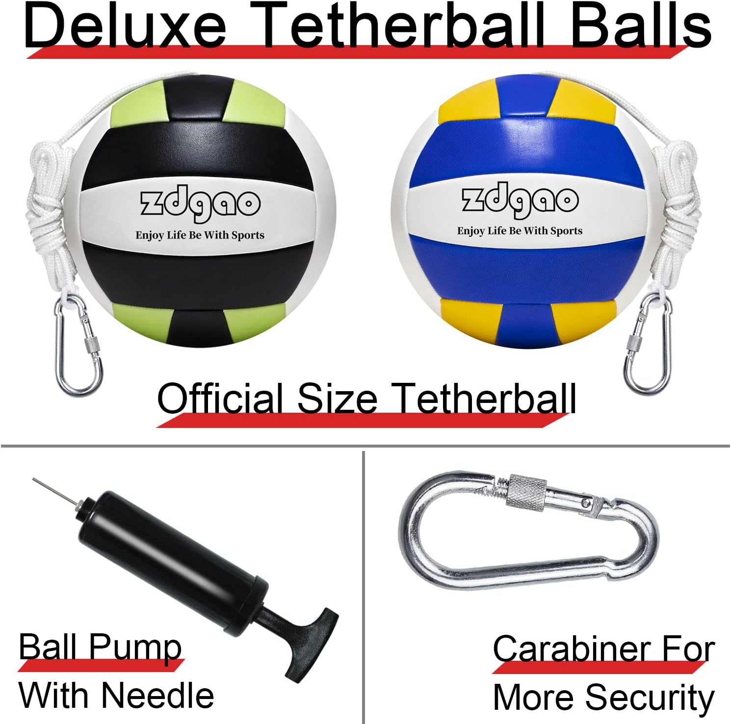 YDDS Tetherball Set with Base | Glow in Dark Tetherball Ball and Rope with Poles and Heavy Duty Base, Fun Backyard Games for Family, Kids, and Adults : Sports & Outdoors