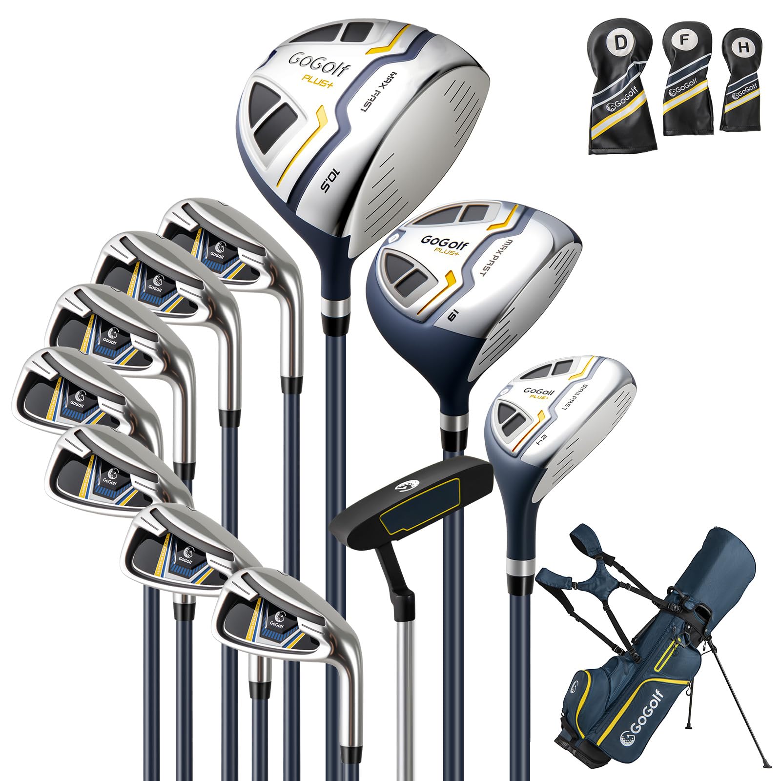 Amazon.com : Tangkula 12 Pieces Men's Complete Golf Clubs Set