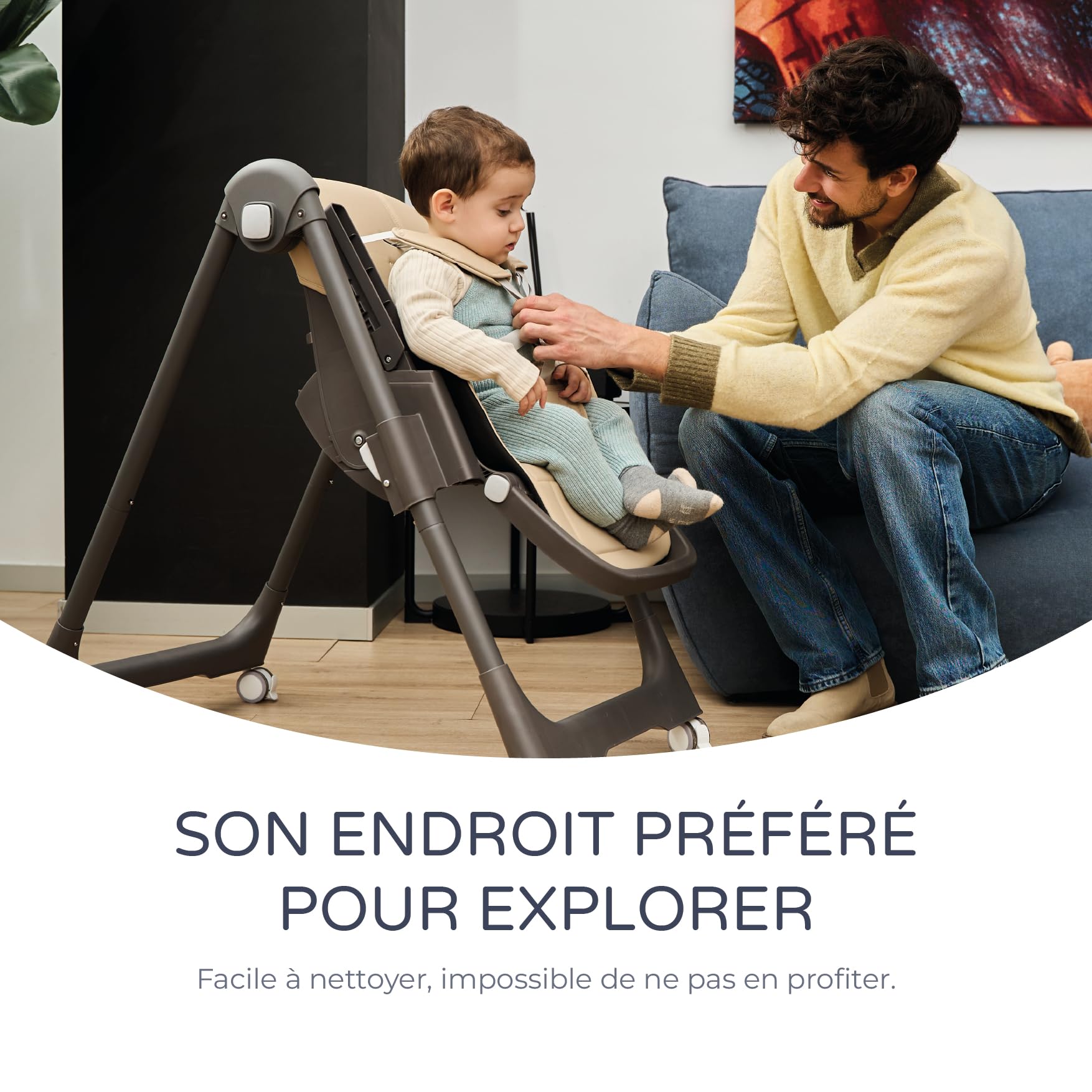 Ms BabyWorld - Chaise haute évolutive pour bébé Tasty | 7 positions de hauteur et 3 inclinaisons | Plateau amovible et repose-pieds réglable | Portable, pliable, jusqu’à 3 ans (Rose)